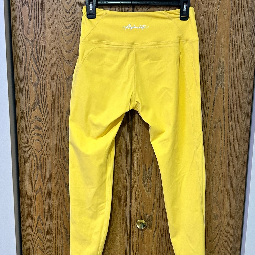 Alphalete Bright Yellow Active Leggings